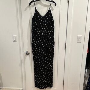 Derek Lam 10 Crosby Black Jumpsuit with Gold Accents